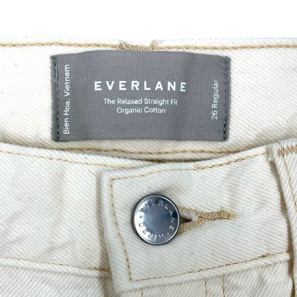 Everlane The Relaxed Straight Fit Organic Cotton Size 26 Regular NWOT - Picture 5 of 6